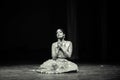 Bengaluru, INDIA Ã¢â¬â October 30,2019: A young bharatnatyam dancer performs during `SthreeratnaÃ¢â¬â¢